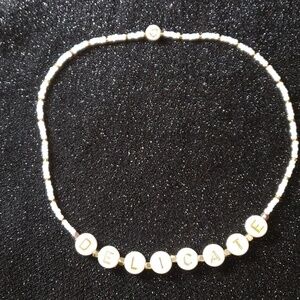 Taylor Swift Delicate Elastic Beaded Necklace Handmade